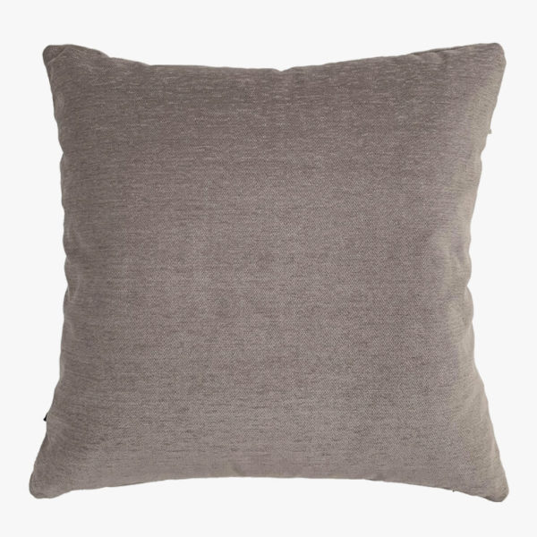 Pyntepude i tekstil, Taupe, 60 x 60 cm