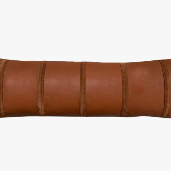 Læderpude til sofa. Gavlpude