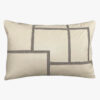 Beige pyntepude 40 x 60 cm